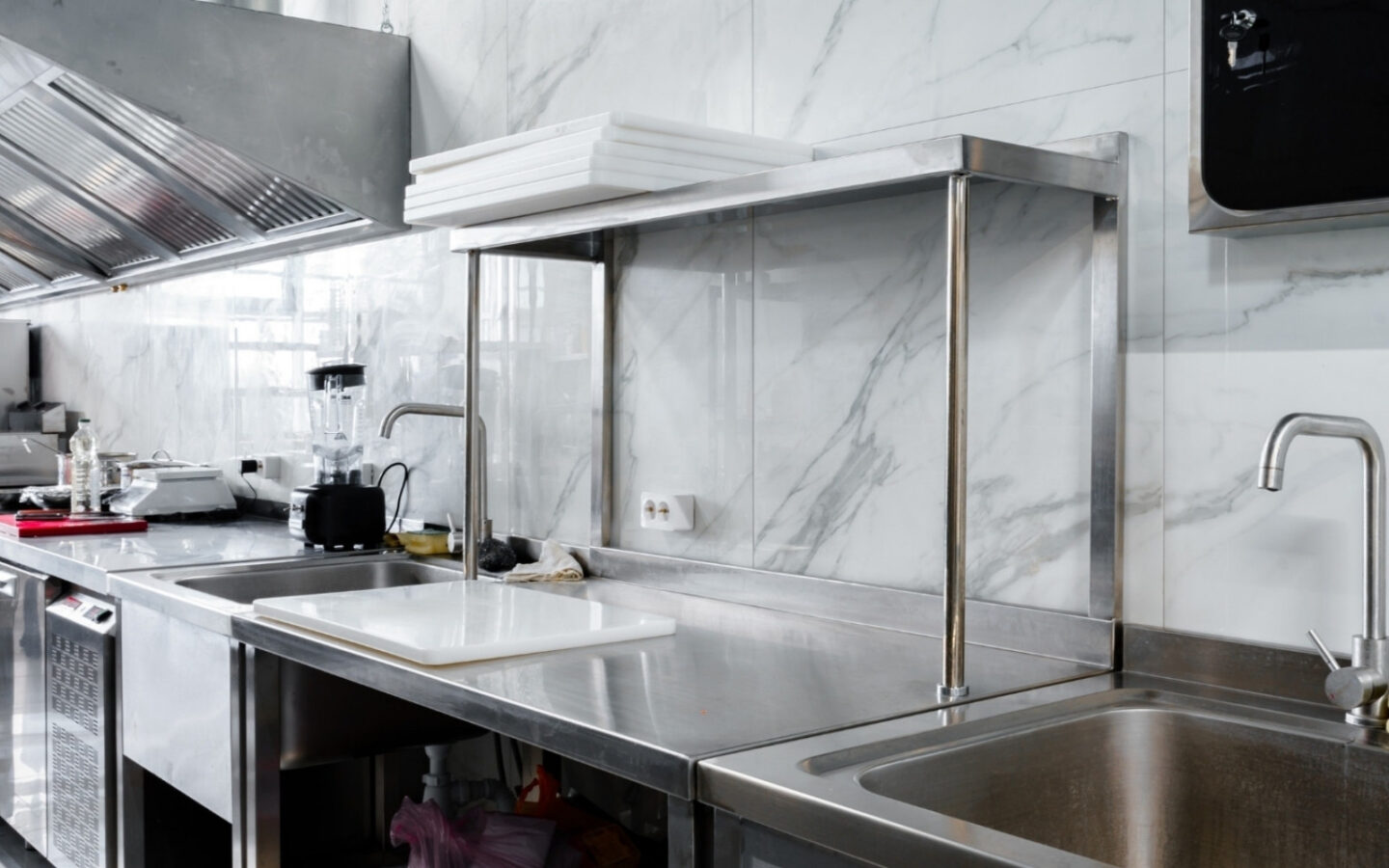 banco di una cucina professionale